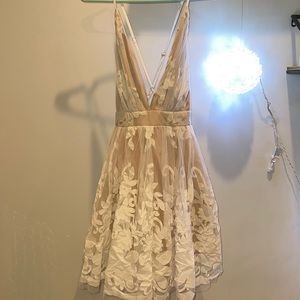 White Luxxel lace dress
